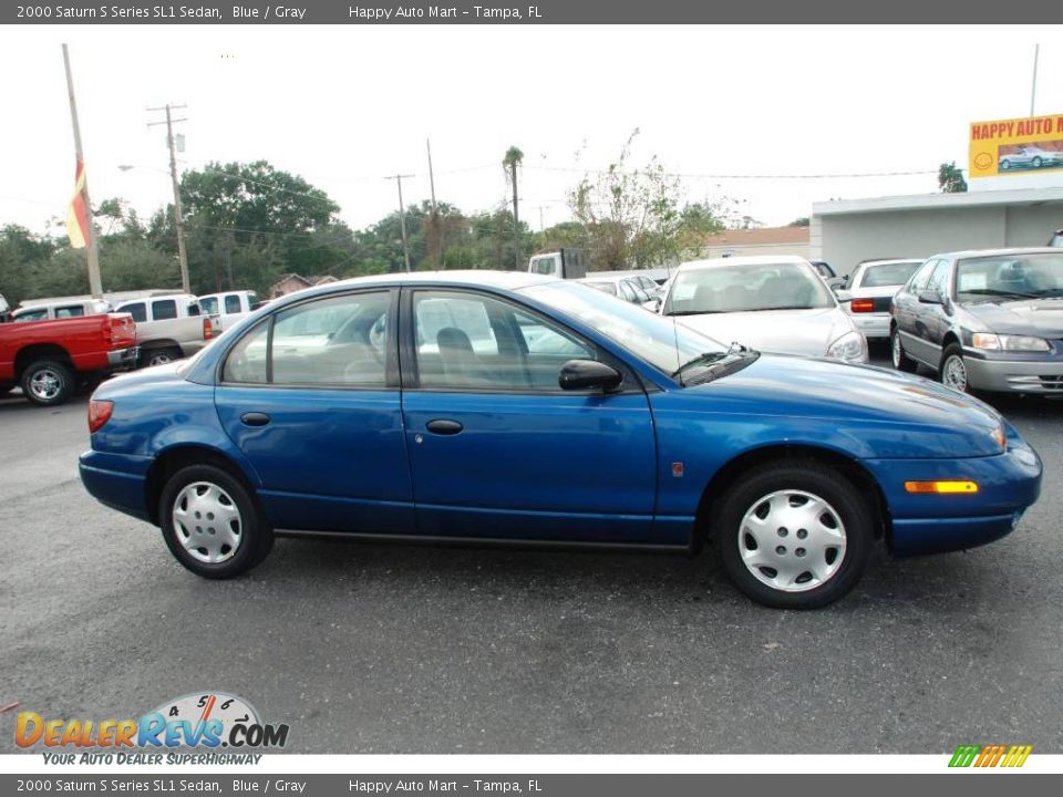 2000 Saturn S Series SL1 Sedan Blue / Gray Photo #9