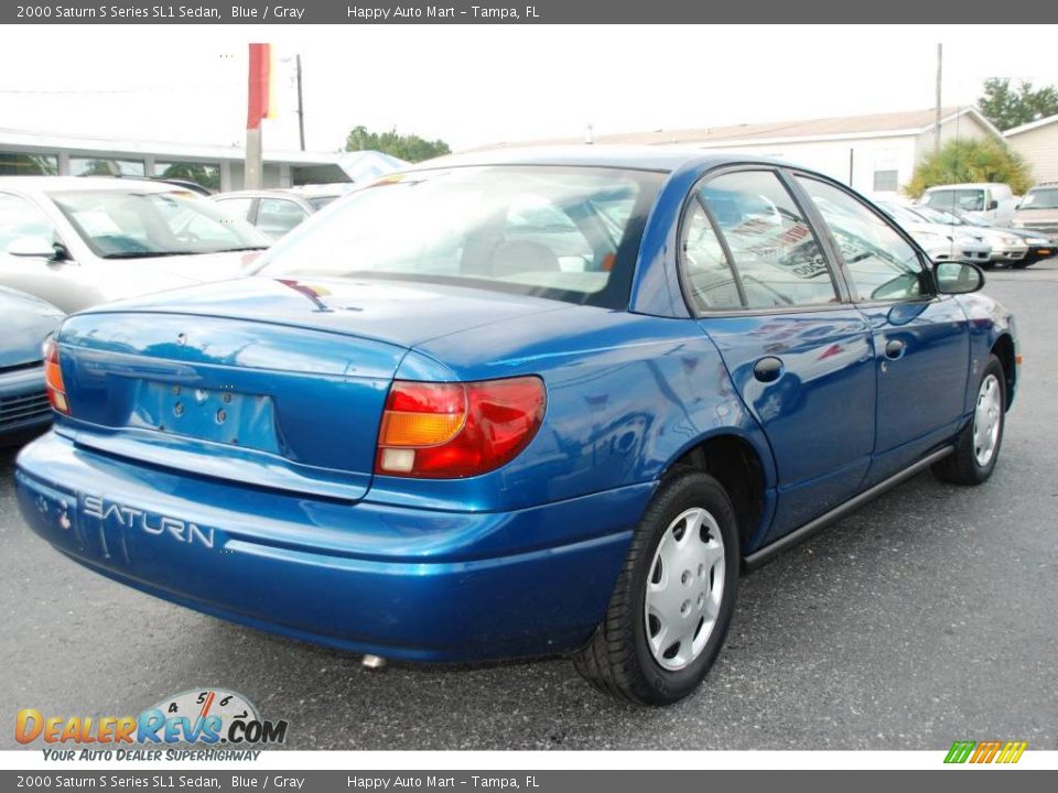 2000 Saturn S Series SL1 Sedan Blue / Gray Photo #11