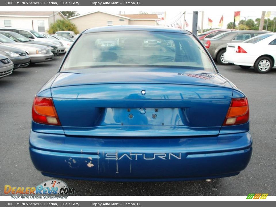 2000 Saturn S Series SL1 Sedan Blue / Gray Photo #12