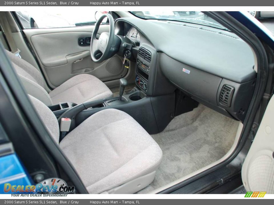 2000 Saturn S Series SL1 Sedan Blue / Gray Photo #22