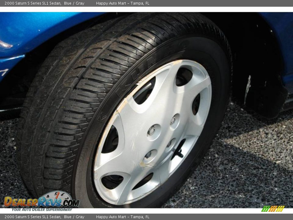 2000 Saturn S Series SL1 Sedan Blue / Gray Photo #25