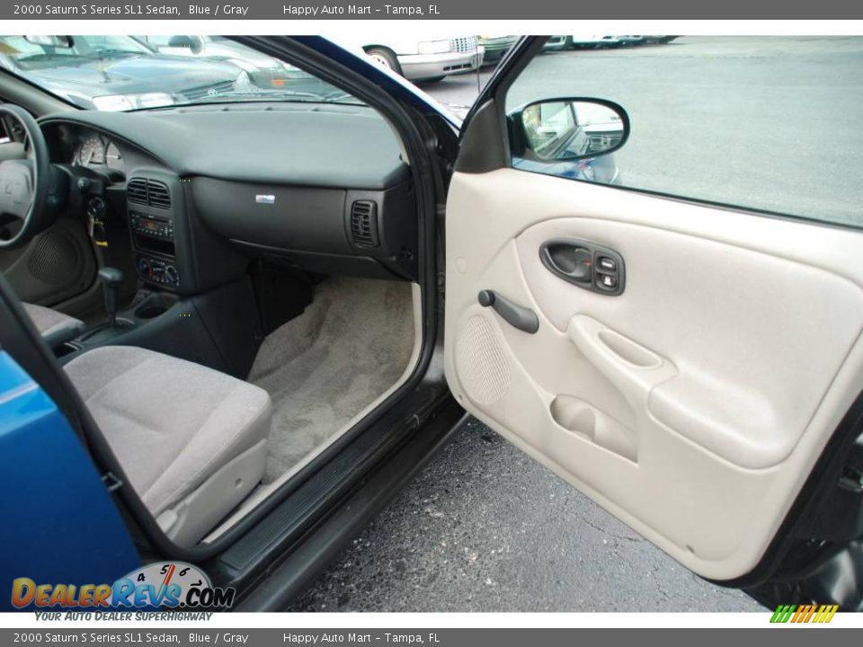 2000 Saturn S Series SL1 Sedan Blue / Gray Photo #27