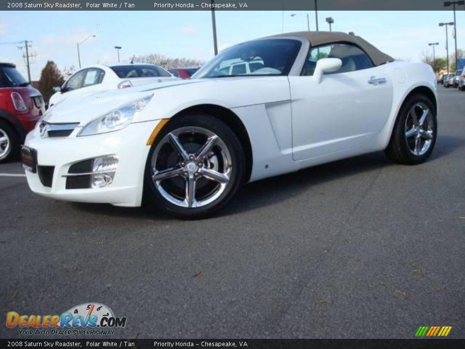 2008 Saturn Sky Roadster Polar White / Tan Photo #2