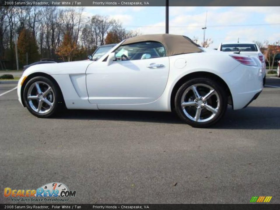 2008 Saturn Sky Roadster Polar White / Tan Photo #3