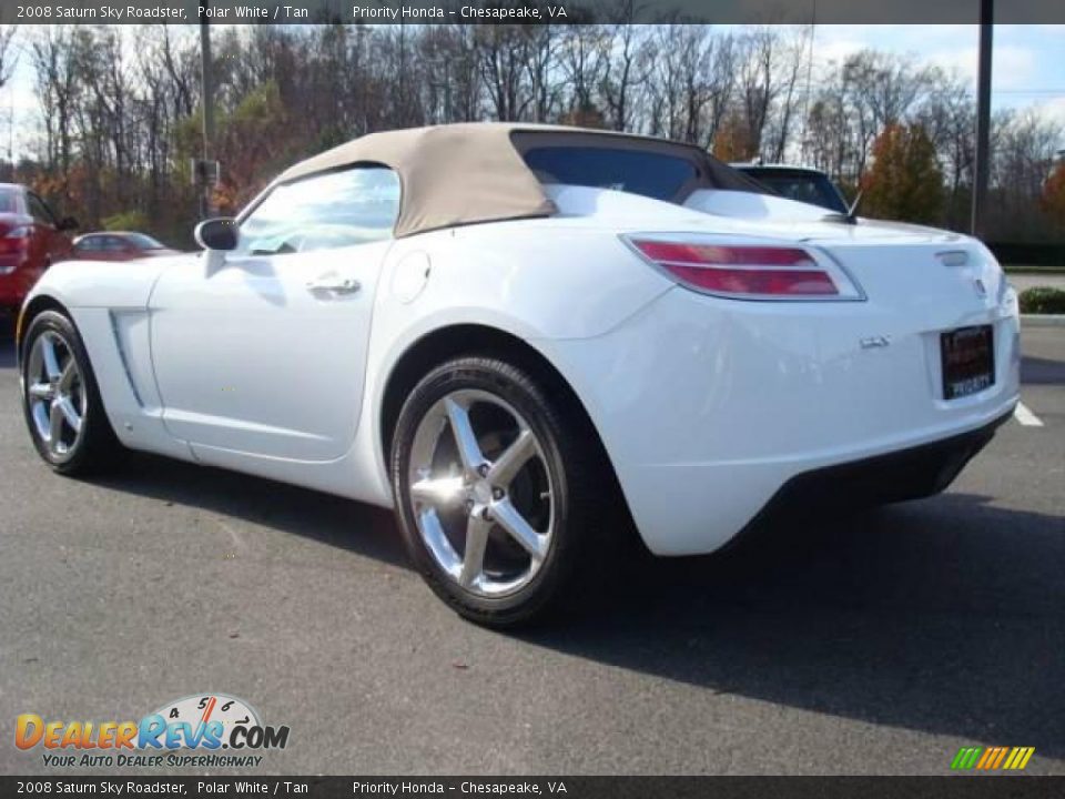 2008 Saturn Sky Roadster Polar White / Tan Photo #4