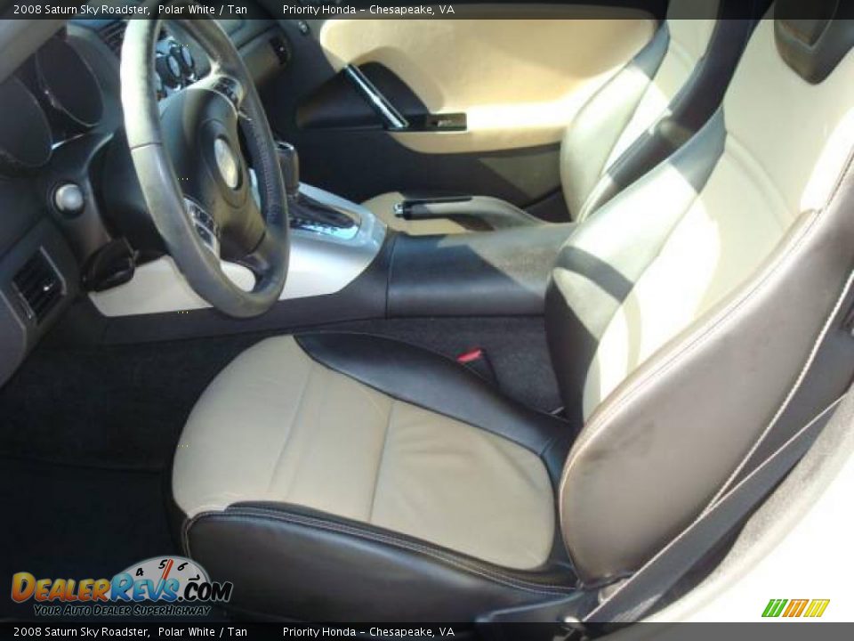 2008 Saturn Sky Roadster Polar White / Tan Photo #11
