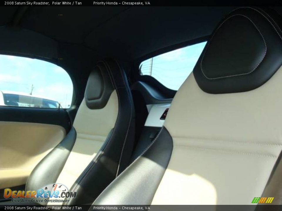 2008 Saturn Sky Roadster Polar White / Tan Photo #12