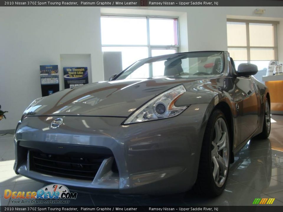 2010 Nissan 370Z Sport Touring Roadster Platinum Graphite / Wine Leather Photo #1