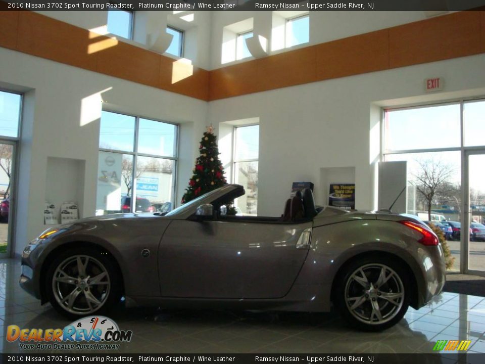 2010 Nissan 370Z Sport Touring Roadster Platinum Graphite / Wine Leather Photo #5