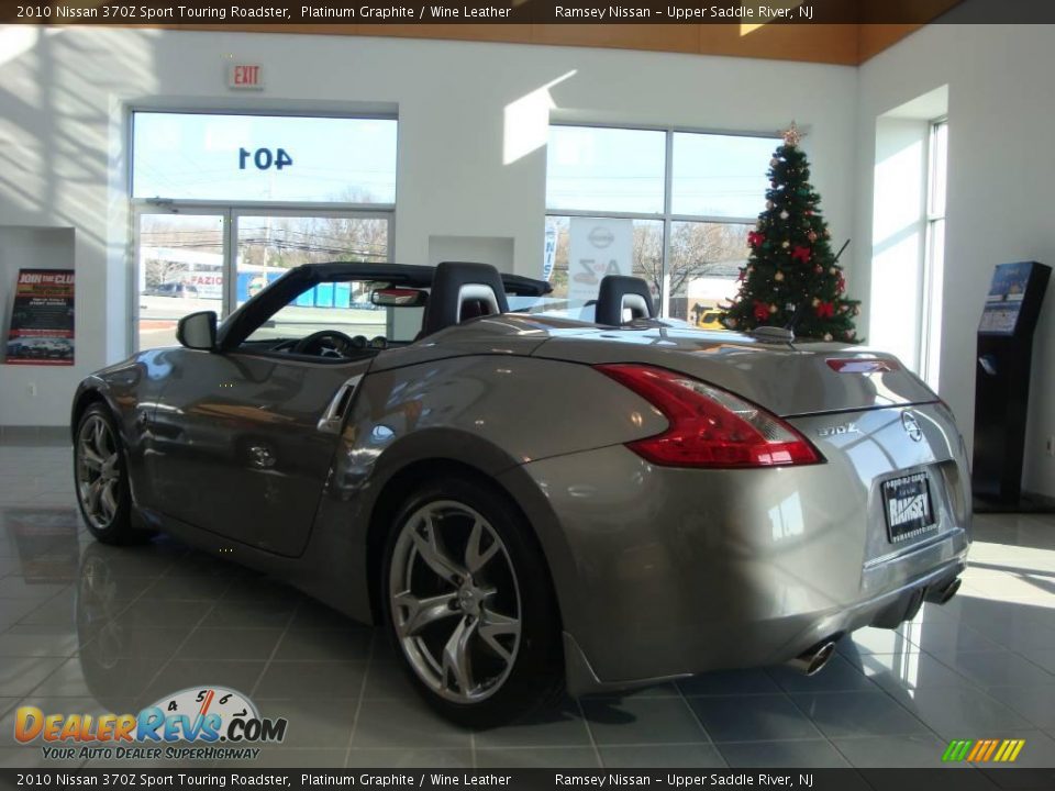 2010 Nissan 370Z Sport Touring Roadster Platinum Graphite / Wine Leather Photo #6