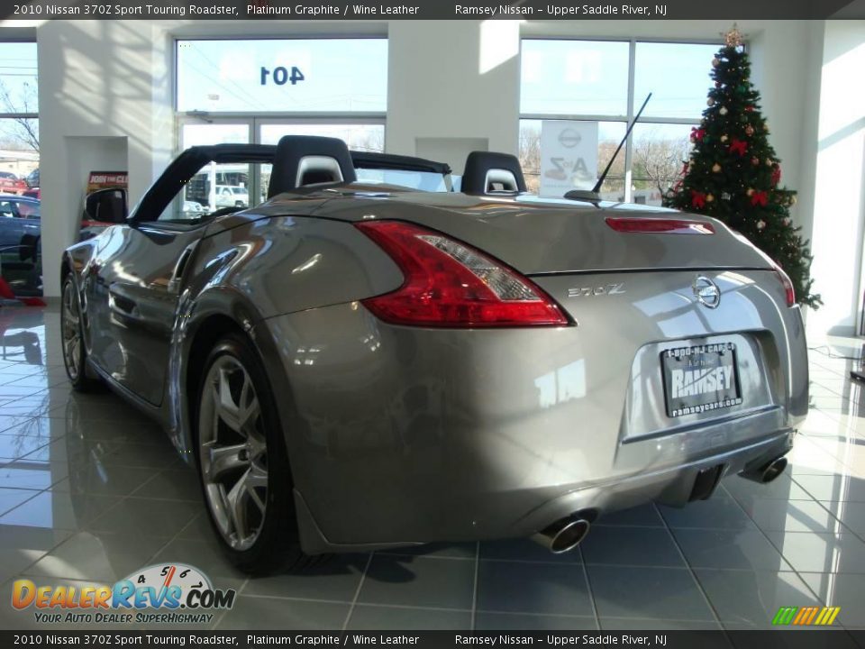 2010 Nissan 370Z Sport Touring Roadster Platinum Graphite / Wine Leather Photo #7