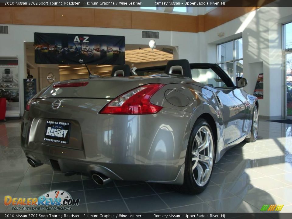 2010 Nissan 370Z Sport Touring Roadster Platinum Graphite / Wine Leather Photo #10