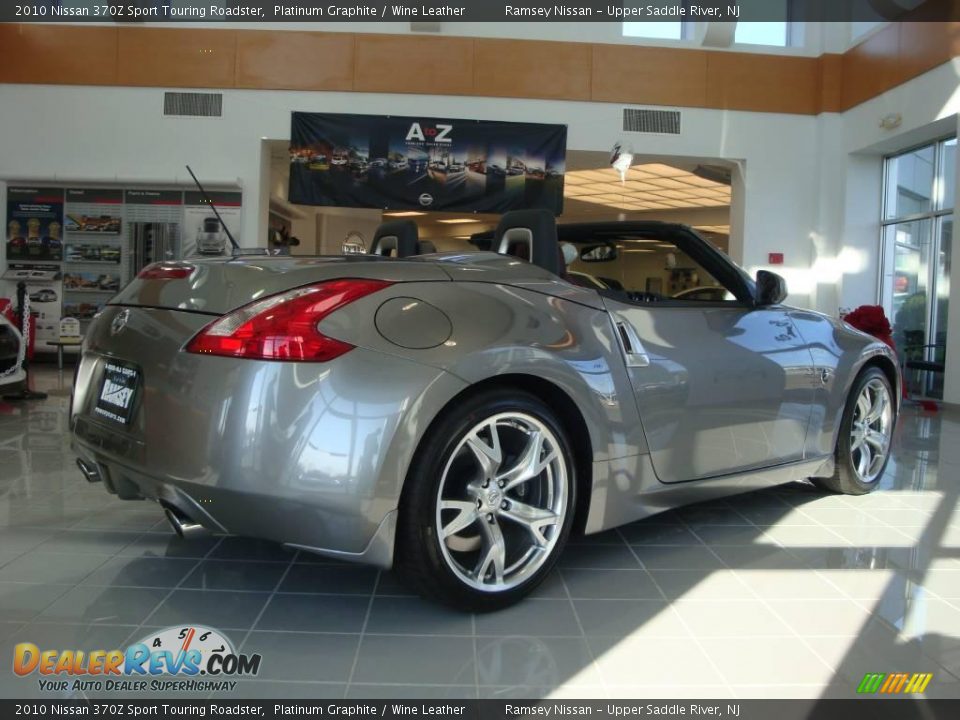 2010 Nissan 370Z Sport Touring Roadster Platinum Graphite / Wine Leather Photo #11