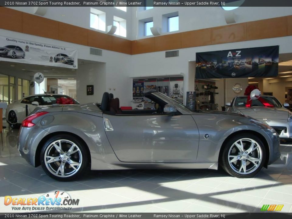 2010 Nissan 370Z Sport Touring Roadster Platinum Graphite / Wine Leather Photo #12