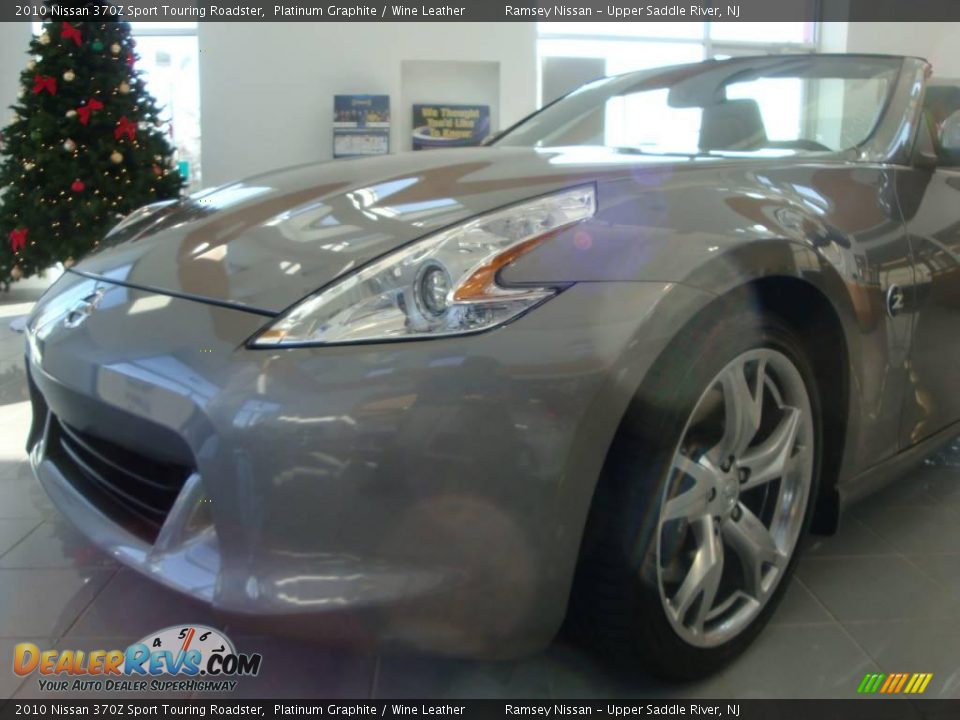 2010 Nissan 370Z Sport Touring Roadster Platinum Graphite / Wine Leather Photo #16