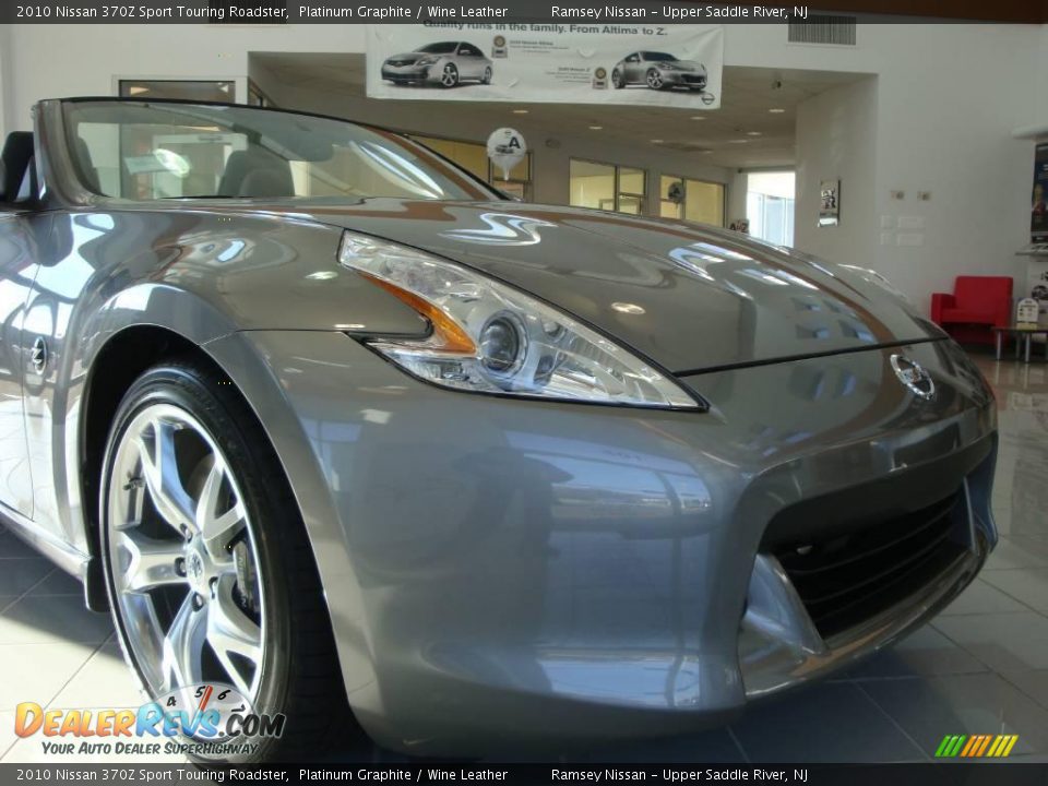 2010 Nissan 370Z Sport Touring Roadster Platinum Graphite / Wine Leather Photo #23