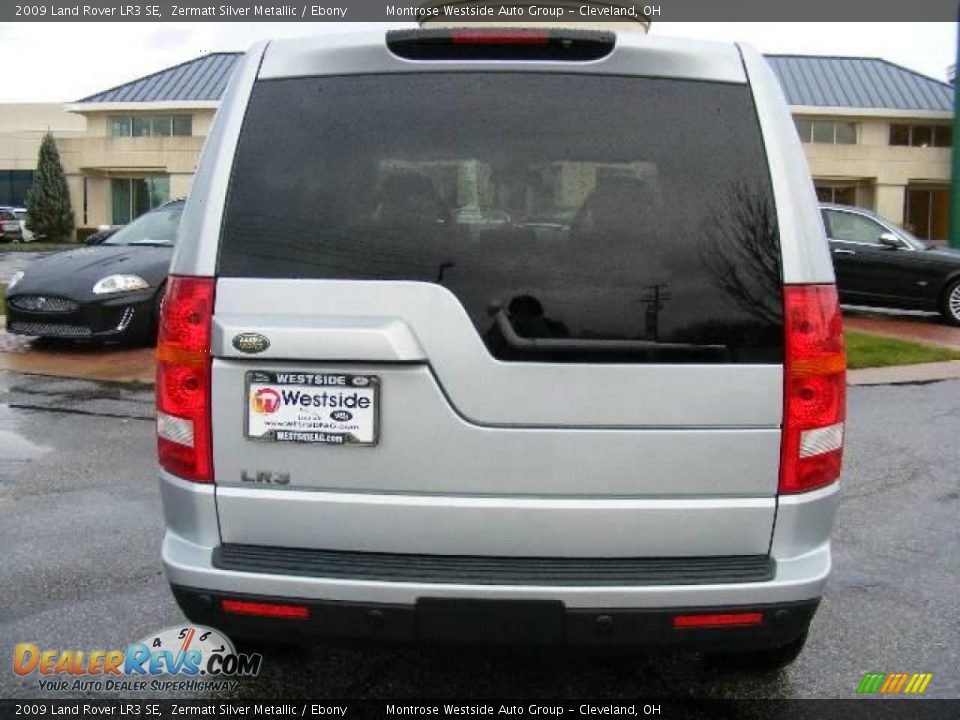 2009 Land Rover LR3 SE Zermatt Silver Metallic / Ebony Photo #4