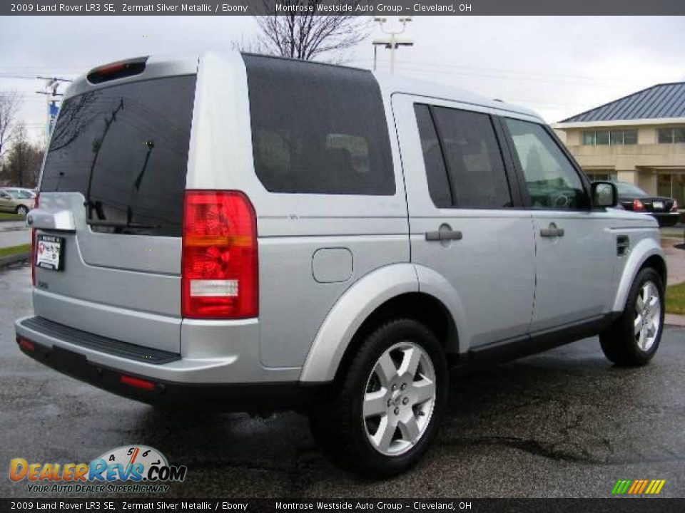 2009 Land Rover LR3 SE Zermatt Silver Metallic / Ebony Photo #5