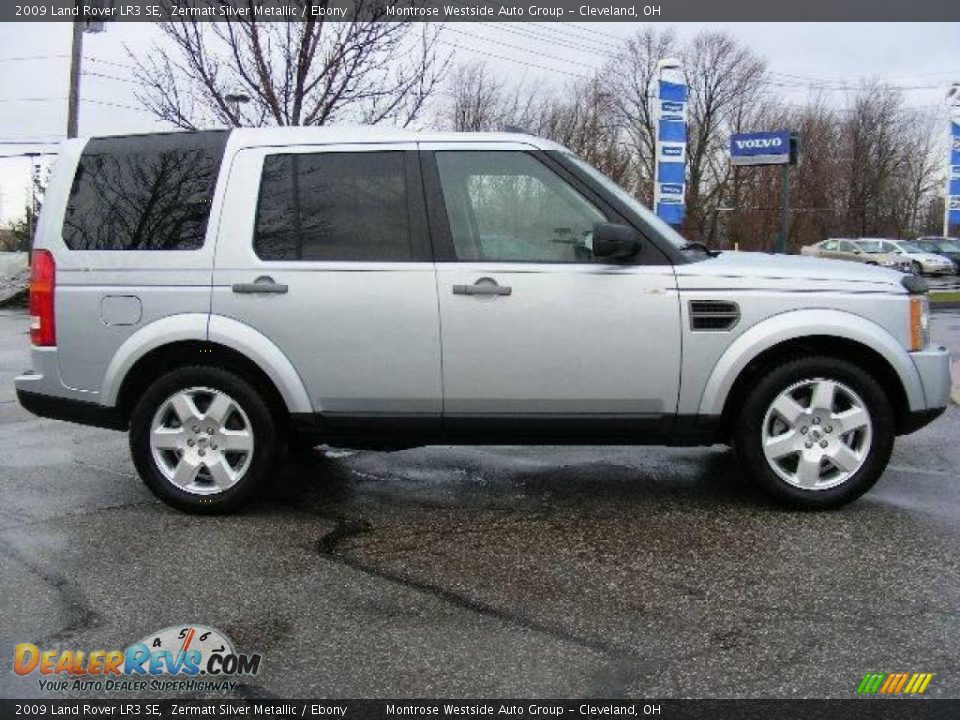 2009 Land Rover LR3 SE Zermatt Silver Metallic / Ebony Photo #6