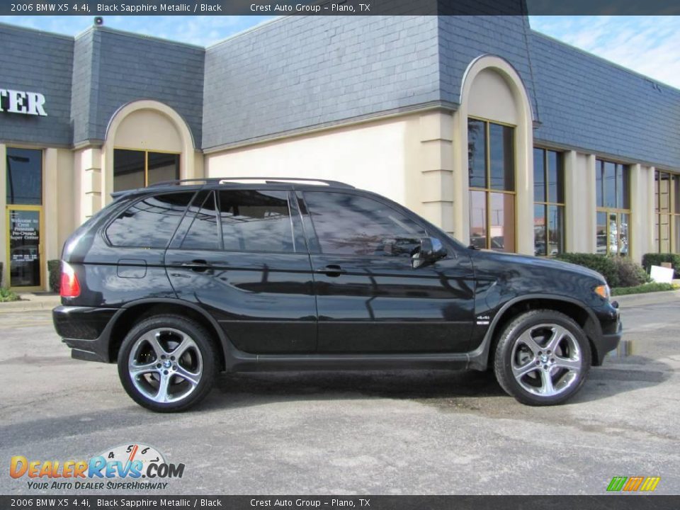 2006 BMW X5 4.4i Black Sapphire Metallic / Black Photo #8