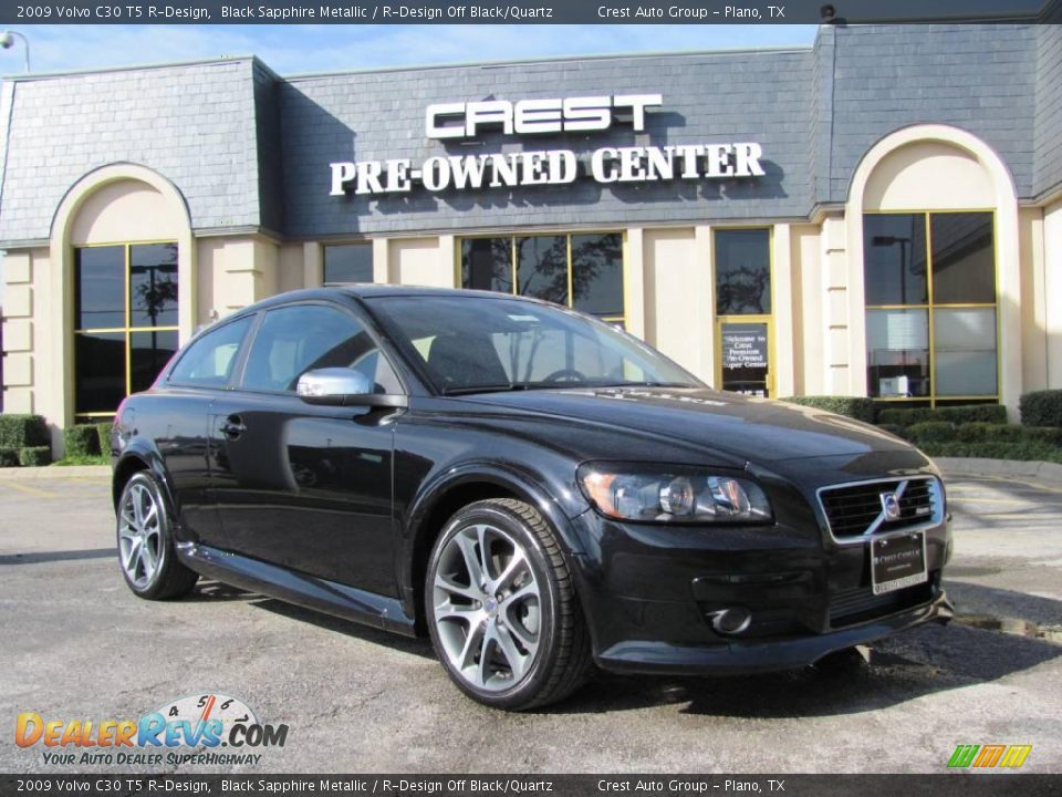 2009 Volvo C30 T5 R-Design Black Sapphire Metallic / R-Design Off Black/Quartz Photo #1