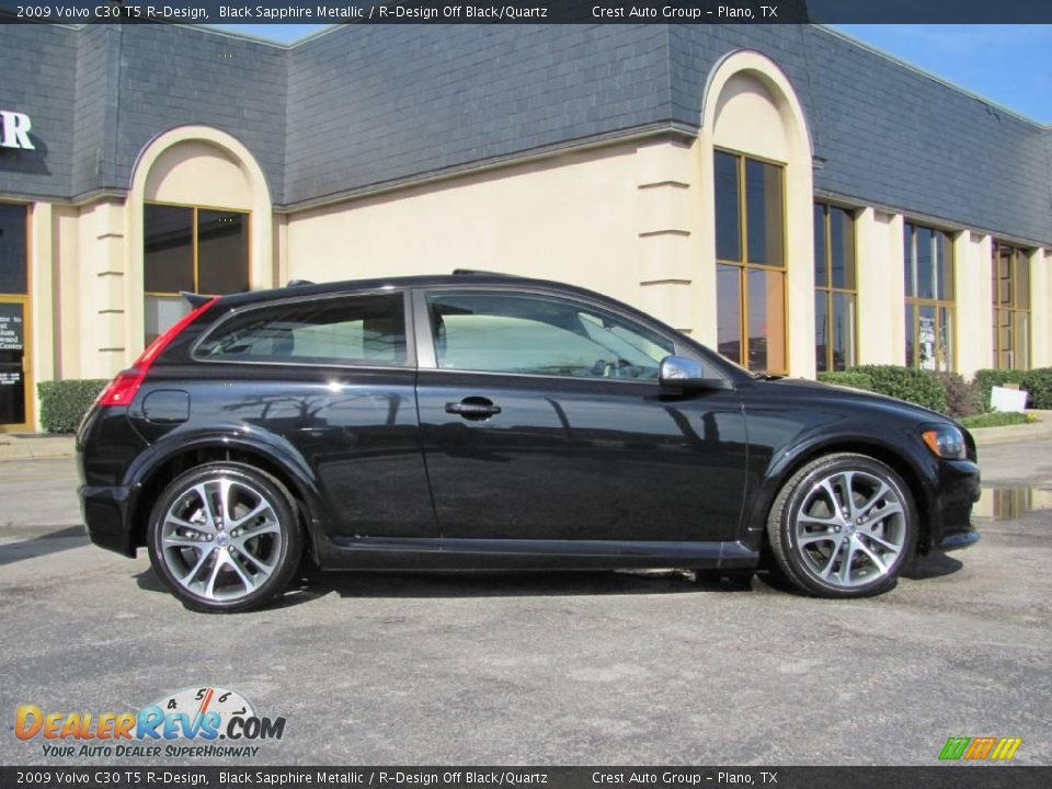 2009 Volvo C30 T5 R-Design Black Sapphire Metallic / R-Design Off Black/Quartz Photo #8