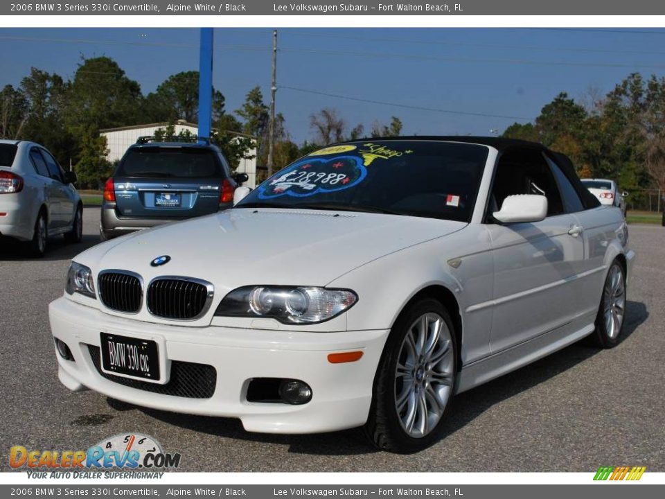 2006 BMW 3 Series 330i Convertible Alpine White / Black Photo #1