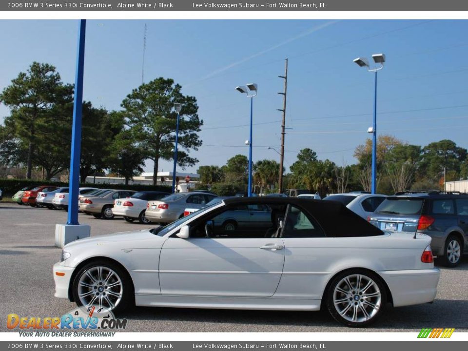 2006 BMW 3 Series 330i Convertible Alpine White / Black Photo #2