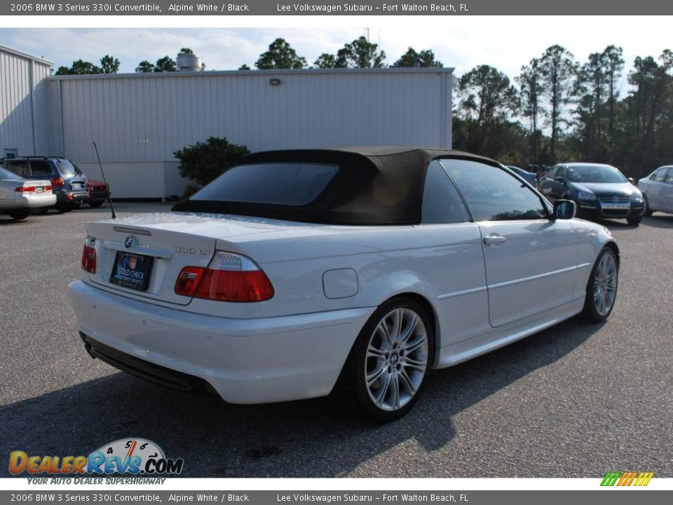 2006 BMW 3 Series 330i Convertible Alpine White / Black Photo #5