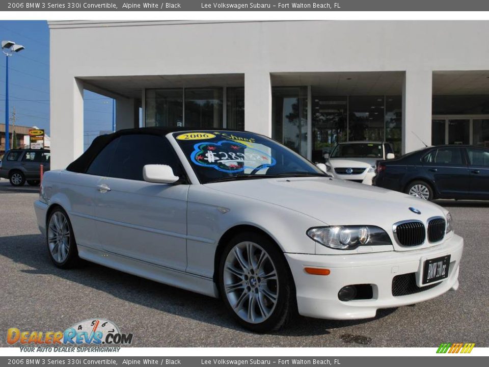 2006 BMW 3 Series 330i Convertible Alpine White / Black Photo #7