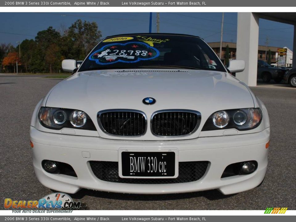 2006 BMW 3 Series 330i Convertible Alpine White / Black Photo #8