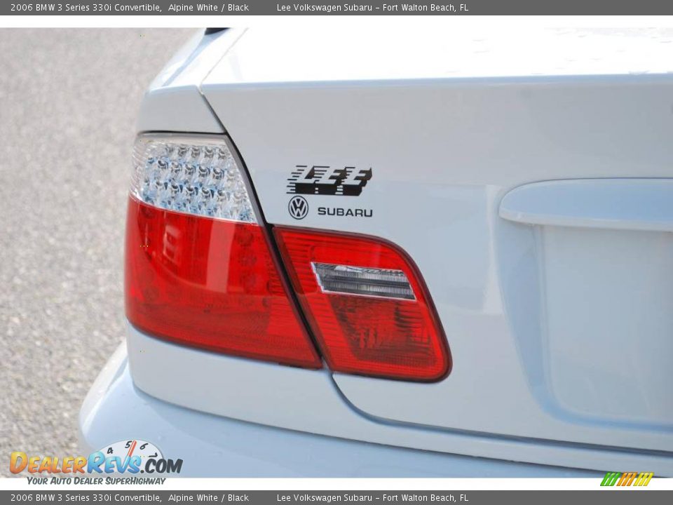 2006 BMW 3 Series 330i Convertible Alpine White / Black Photo #10