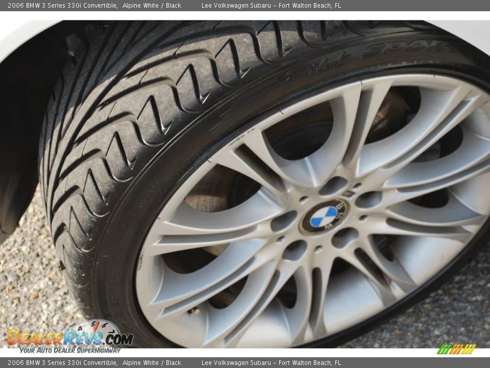 2006 BMW 3 Series 330i Convertible Alpine White / Black Photo #12