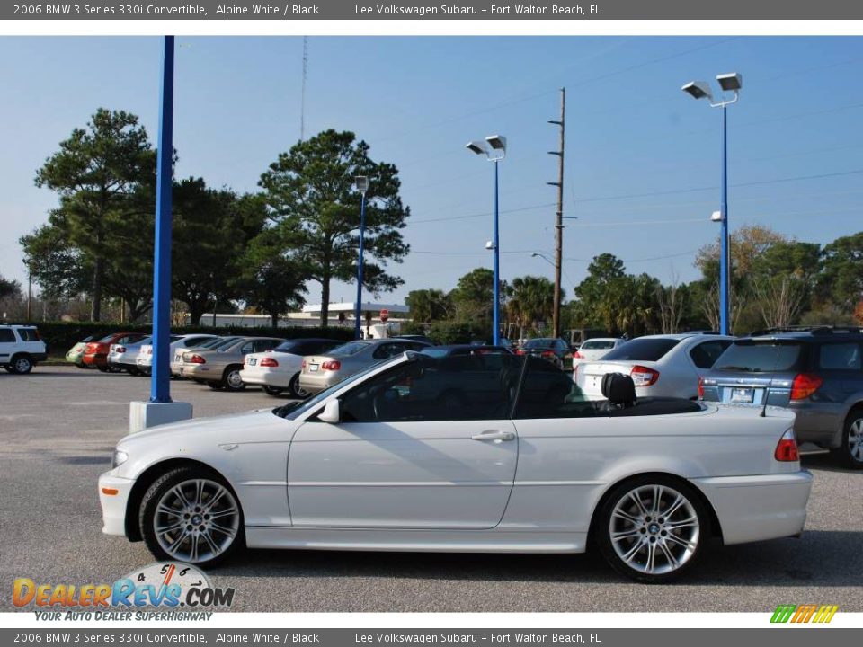 2006 BMW 3 Series 330i Convertible Alpine White / Black Photo #14