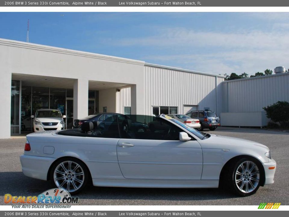 2006 BMW 3 Series 330i Convertible Alpine White / Black Photo #18