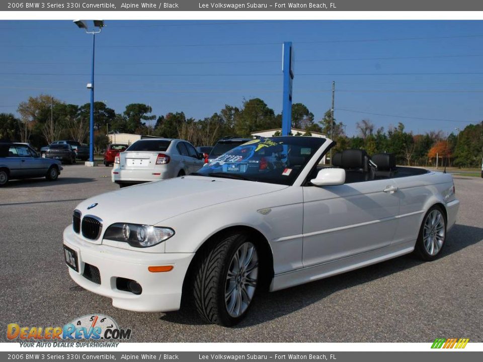 2006 BMW 3 Series 330i Convertible Alpine White / Black Photo #20