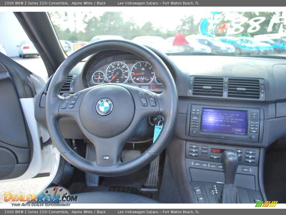 2006 BMW 3 Series 330i Convertible Alpine White / Black Photo #26