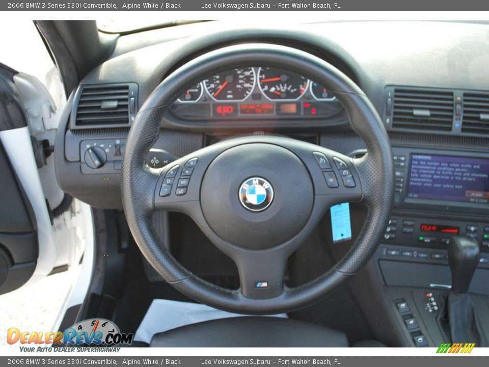 2006 BMW 3 Series 330i Convertible Alpine White / Black Photo #27
