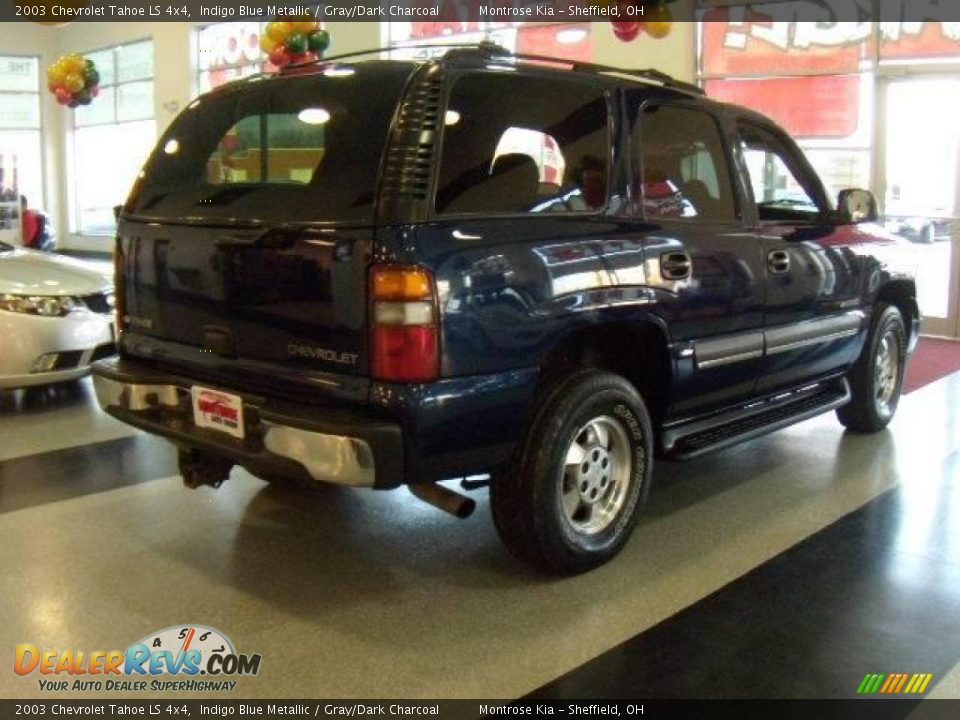 2003 Chevrolet Tahoe LS 4x4 Indigo Blue Metallic / Gray/Dark Charcoal Photo #5