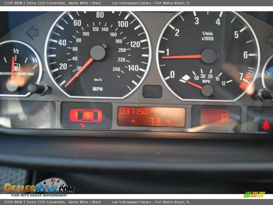 2006 BMW 3 Series 330i Convertible Alpine White / Black Photo #35
