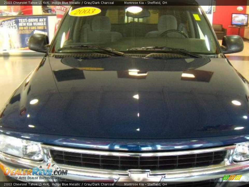 2003 Chevrolet Tahoe LS 4x4 Indigo Blue Metallic / Gray/Dark Charcoal Photo #9