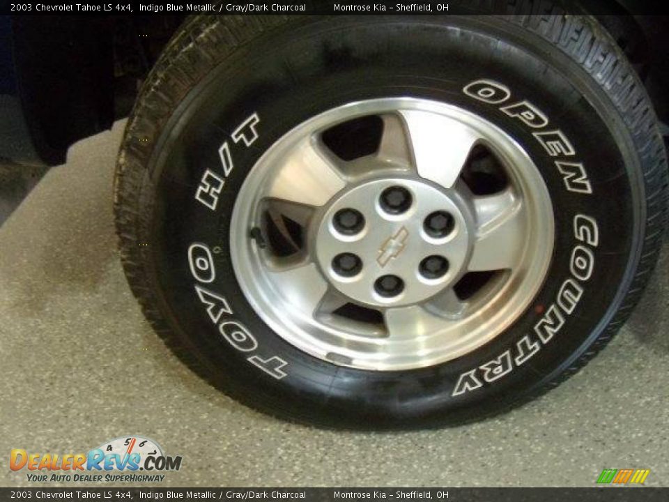 2003 Chevrolet Tahoe LS 4x4 Indigo Blue Metallic / Gray/Dark Charcoal Photo #14