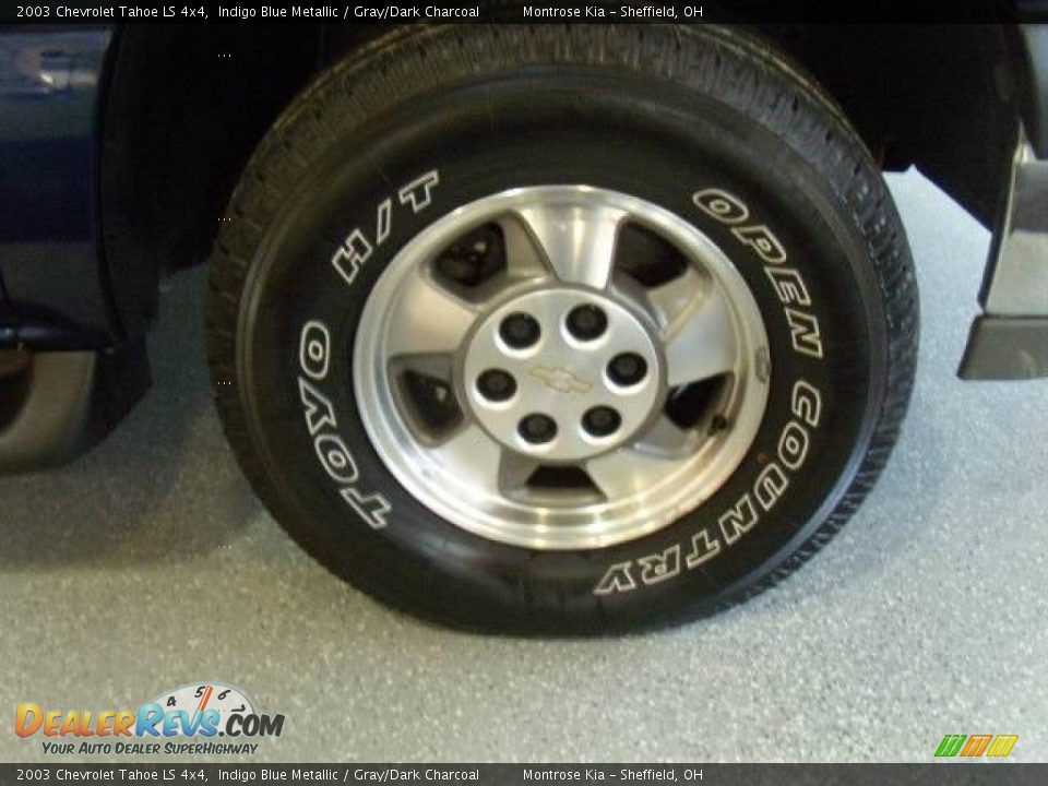 2003 Chevrolet Tahoe LS 4x4 Indigo Blue Metallic / Gray/Dark Charcoal Photo #15