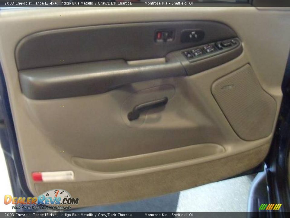 2003 Chevrolet Tahoe LS 4x4 Indigo Blue Metallic / Gray/Dark Charcoal Photo #17