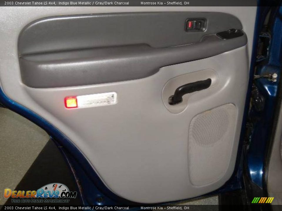 2003 Chevrolet Tahoe LS 4x4 Indigo Blue Metallic / Gray/Dark Charcoal Photo #19