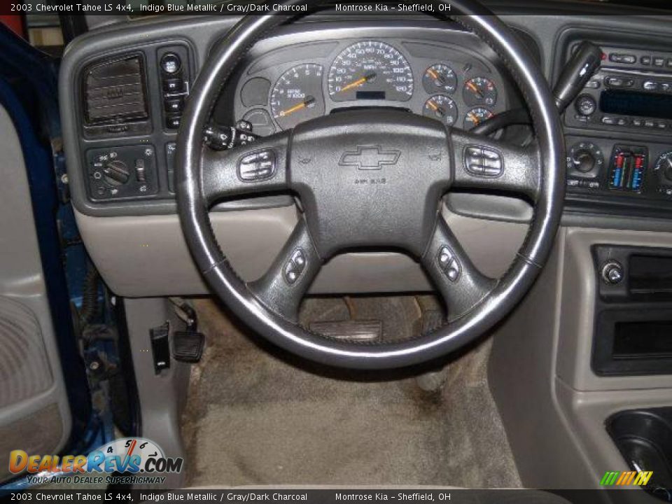 2003 Chevrolet Tahoe LS 4x4 Indigo Blue Metallic / Gray/Dark Charcoal Photo #26