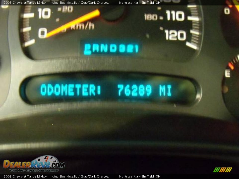 2003 Chevrolet Tahoe LS 4x4 Indigo Blue Metallic / Gray/Dark Charcoal Photo #28