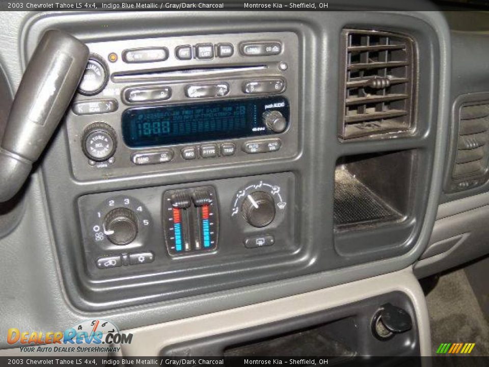 2003 Chevrolet Tahoe LS 4x4 Indigo Blue Metallic / Gray/Dark Charcoal Photo #29
