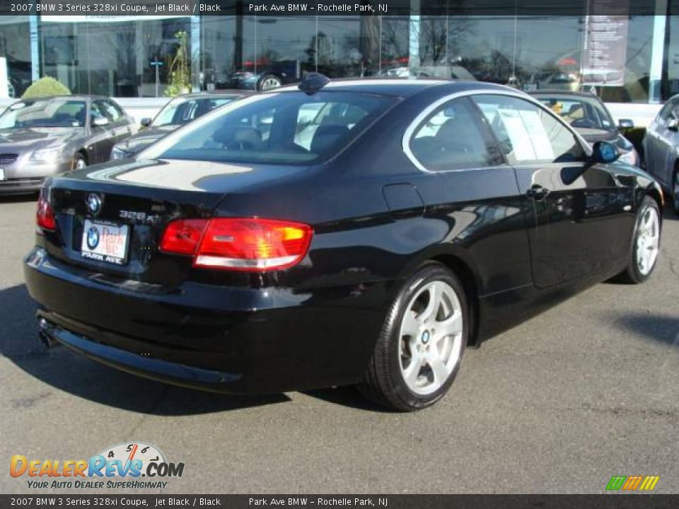 2007 BMW 3 Series 328xi Coupe Jet Black / Black Photo #8