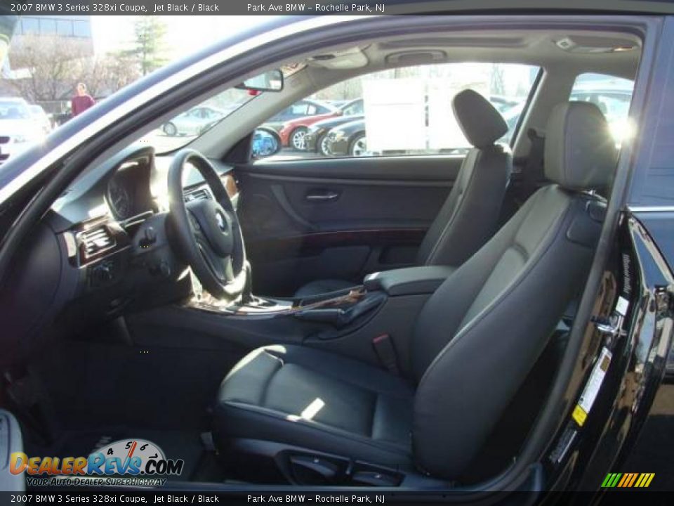 2007 BMW 3 Series 328xi Coupe Jet Black / Black Photo #10